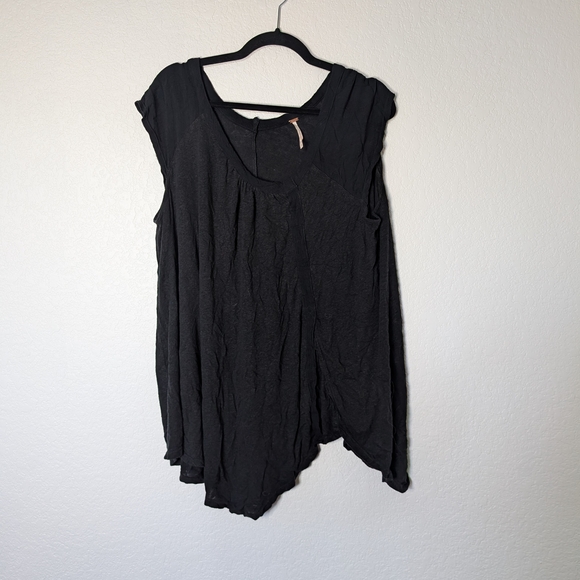 Free People Tops - Free People Black Draped Blouse